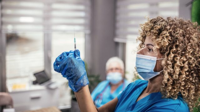 medical workers inside hospital during coronavirus pandemic