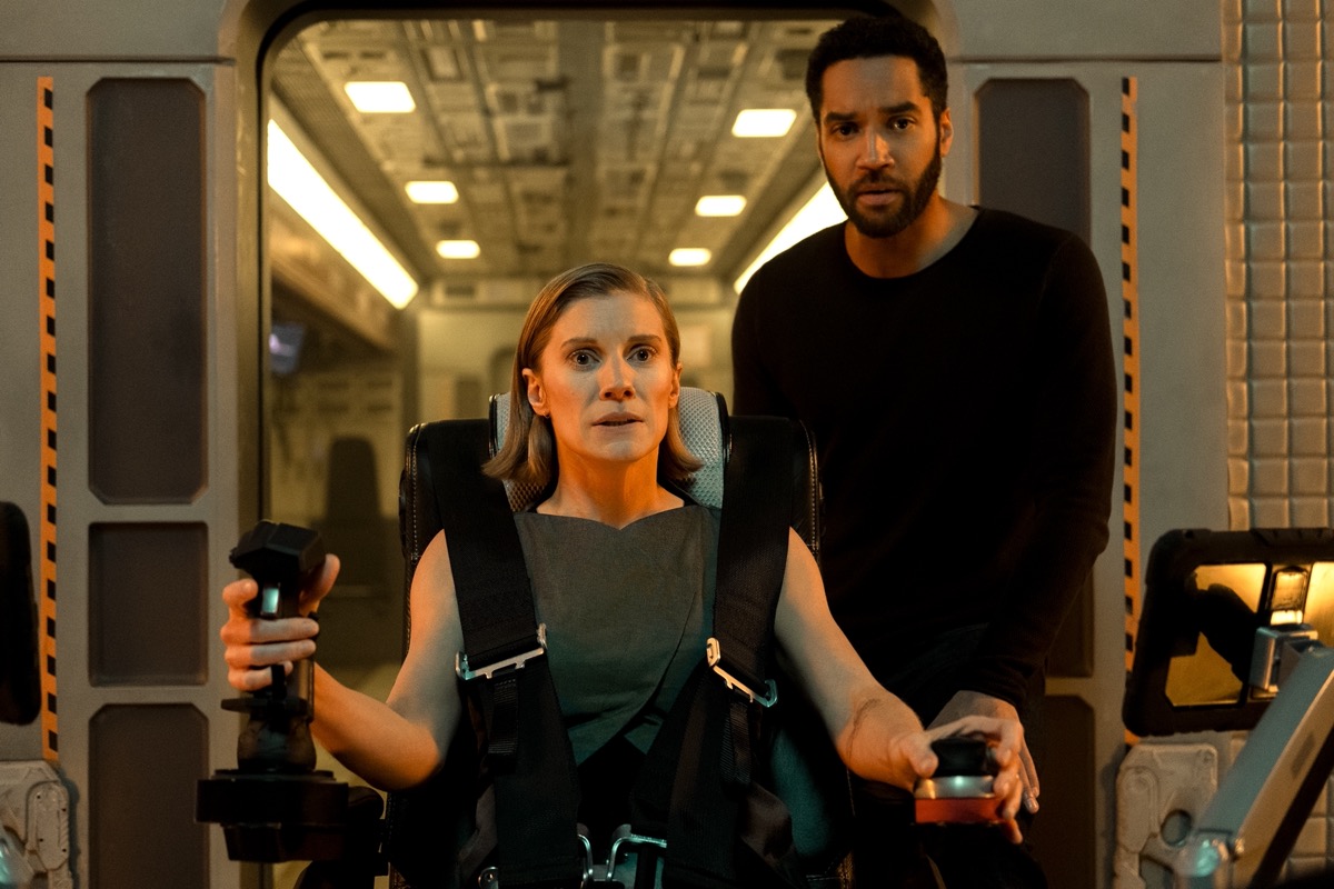 Katee Sackhoff and Samuel Anderson in Another Life