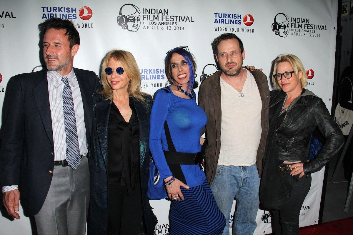 David, Rosanna, Alexis, Richmond, and Patricia Arquette at the Indian Film Festival in 2014