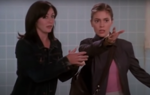Shannen Doherty and Alyssa Milano on "Charmed"