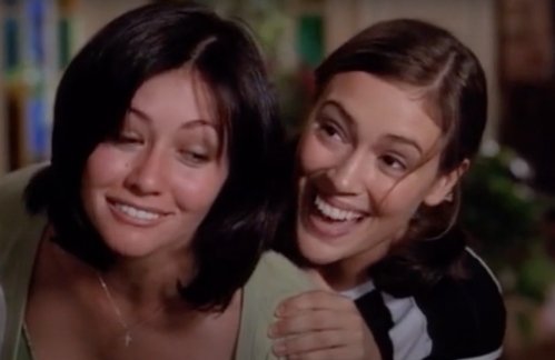 Shannen Doherty and Alyssa Milano on "Charmed"