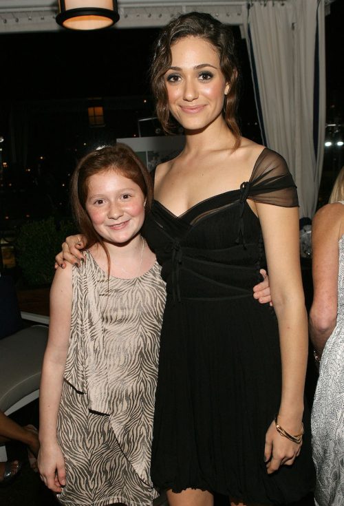 Emma Kenney and Emmy Rossum attend the Los Angeles Confidential and The Art of Elysium Celebration of The 2011 Emmys