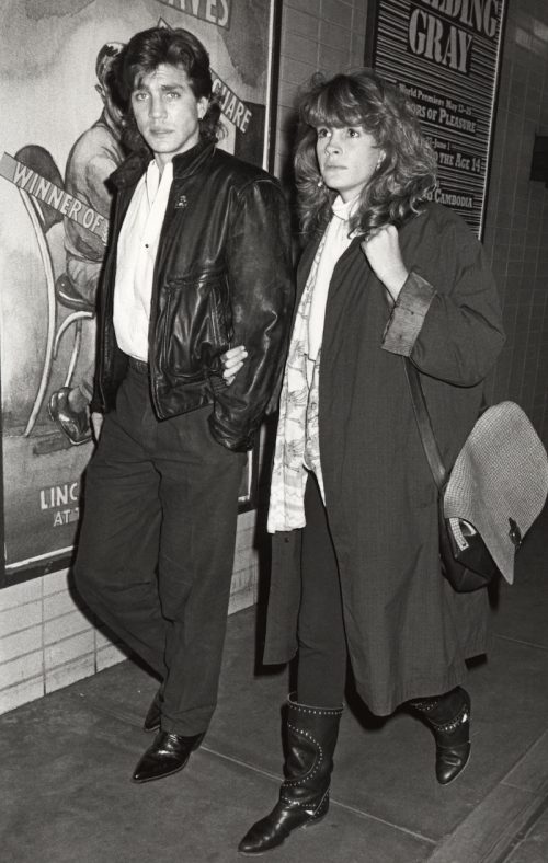 Eric and Julia Roberts at the Baronet Theater in New York City in 1986