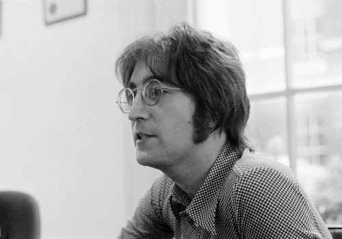 John Lennon being interviewed in London in 1971