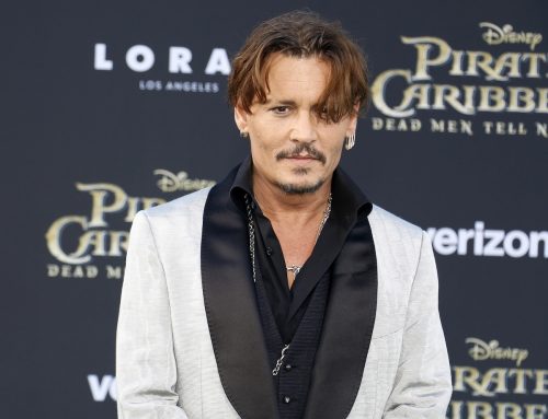 Johnny Depp at the premiere of "Pirates of the Caribbean: DeadMen Tell No Tales" in May 2017