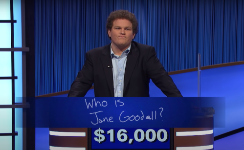 Jonthan Fisher on the Octobre 25, 2021 episode of "Jeopardy!"