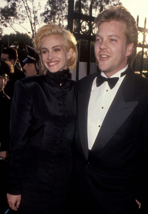 Julia Roberts and Kiefer Sutherland at the 1991 Oscars