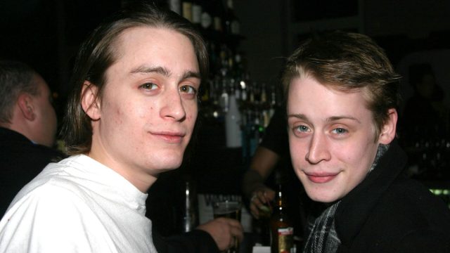 Kieran and Macaulay Culkin at Off-Broadway show "After Ashley" after-party in 2005