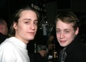 Kieran and Macaulay Culkin at Off-Broadway show "After Ashley" after-party in 2005