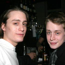 Kieran and Macaulay Culkin at Off-Broadway show "After Ashley" after-party in 2005