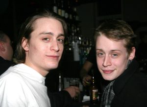 Kieran and Macaulay Culkin at Off-Broadway show "After Ashley" after-party in 2005