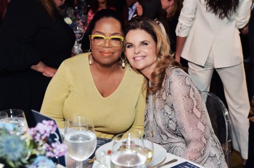 Oprah Winfrey and Maria Shriver at The Hollywood Reporter's Empowerment In Entertainment Event 2019