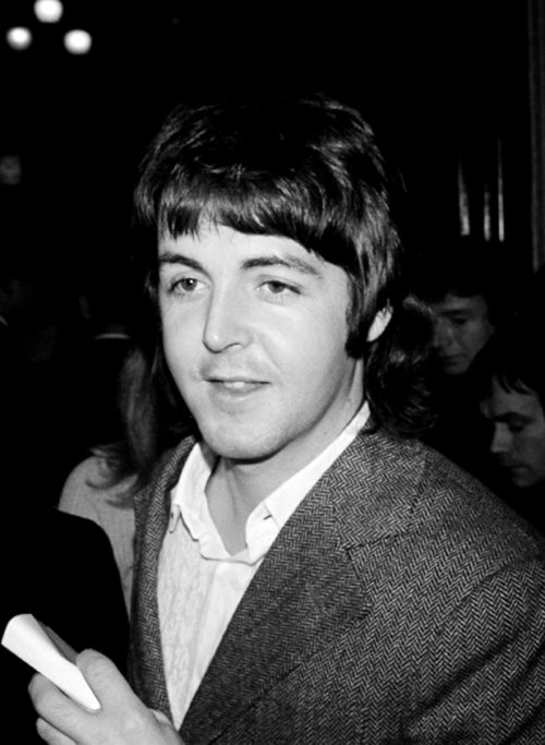 Paul McCartney at the premiere of "Midnight Cowbow" in 1969