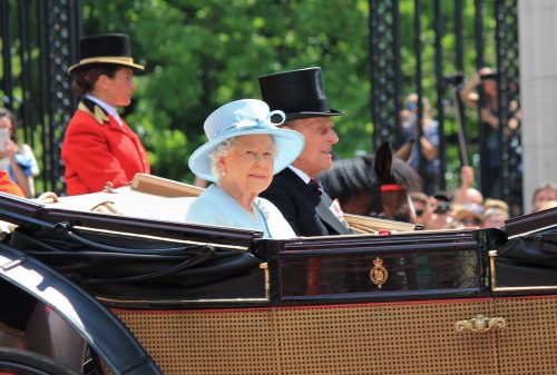 Queen Elizabeth and Prince Philip at Trooping the Colour in June 2017