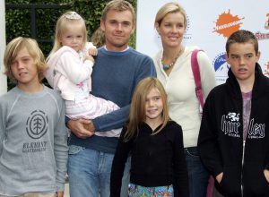 Ricky Schroder and family on Nickelodeon red carpet