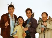 Michael Richards, Julia Louis-Dreyfus, Jerry Seinfeld, and Jason Alexander in Seinfeld