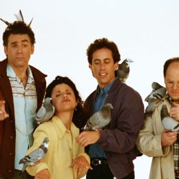 Michael Richards, Julia Louis-Dreyfus, Jerry Seinfeld, and Jason Alexander in Seinfeld