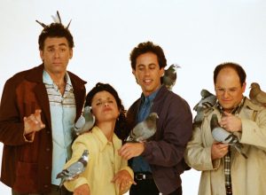 Michael Richards, Julia Louis-Dreyfus, Jerry Seinfeld, and Jason Alexander in Seinfeld