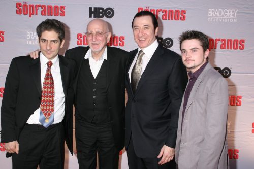 Michael Imperioli, Dominic Chianese, Federico Castelluccio, and Robert Iler at a "Sopranos" screening in March 2007