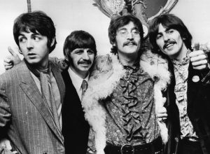 The Beatles at a press conference for "Sgt Pepper's Lonely Hearts Club Band" in May 1967