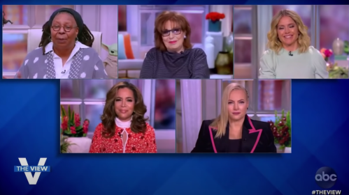 The hosts of "The View" on a January 2021 episode