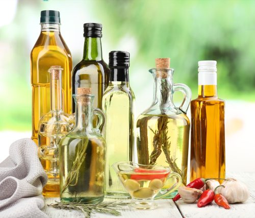 Various types of cooking oil