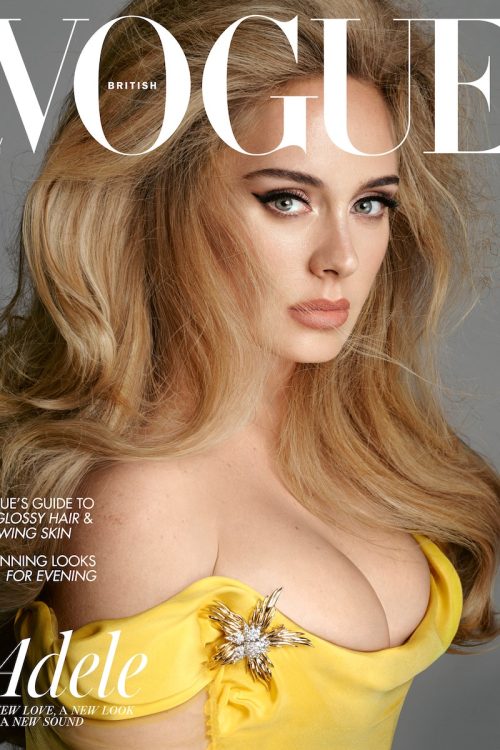 Adele on the November 2021 cover of "British Vogue"