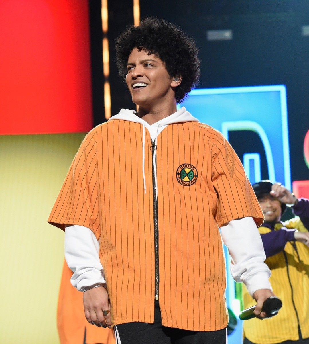 Bruno Mars at the 2018 Grammy Awards