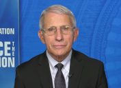 Dr. Anthony Fauci appearing on Face the Nation on Oct. 3, 2021