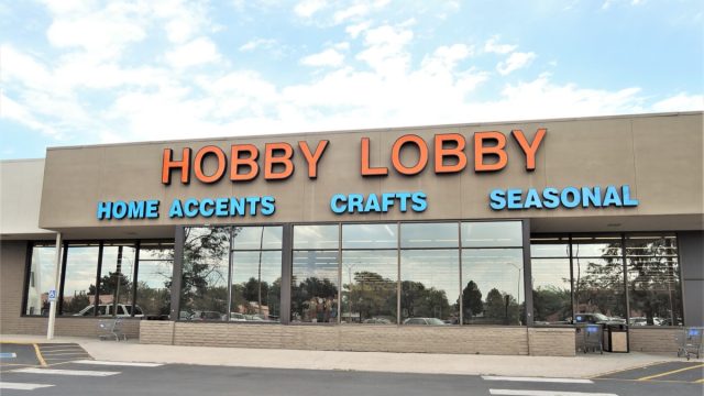 exterior of a hobby lobby store in the daytime