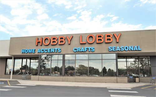exterior of a hobby lobby store in the daytime