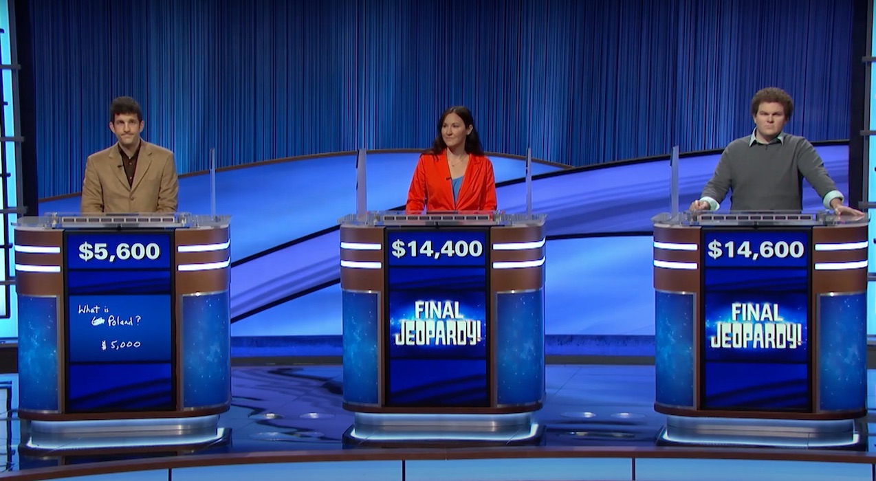 Matt Amodio's Final Jeopardy! clue that ended streak
