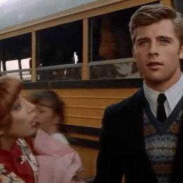 Didi Conn and Maxwell Caulfield in "Grease 2"