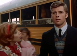 Didi Conn and Maxwell Caulfield in "Grease 2"
