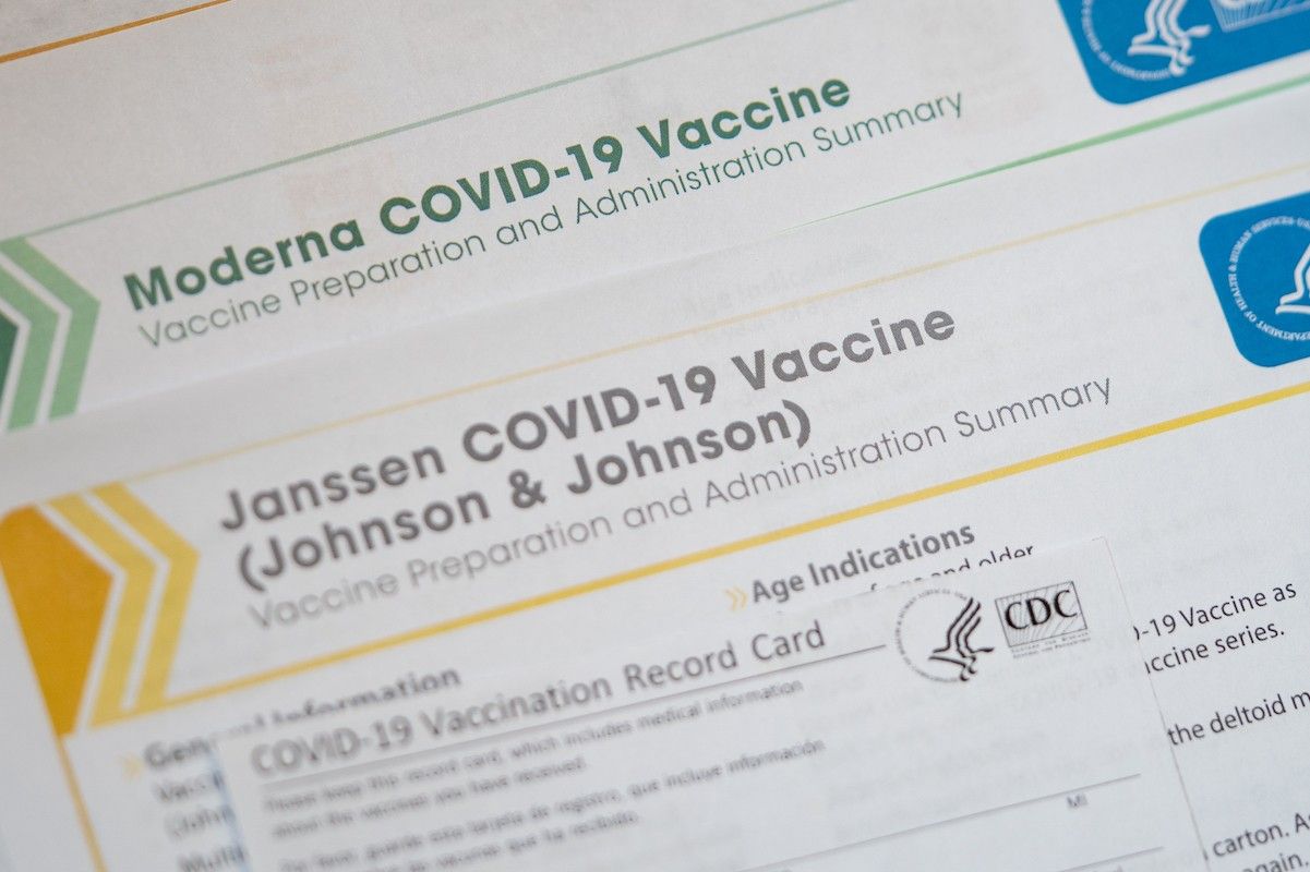 Moderna and Janssen Johnson and Johnson vaccines summary by CDC.