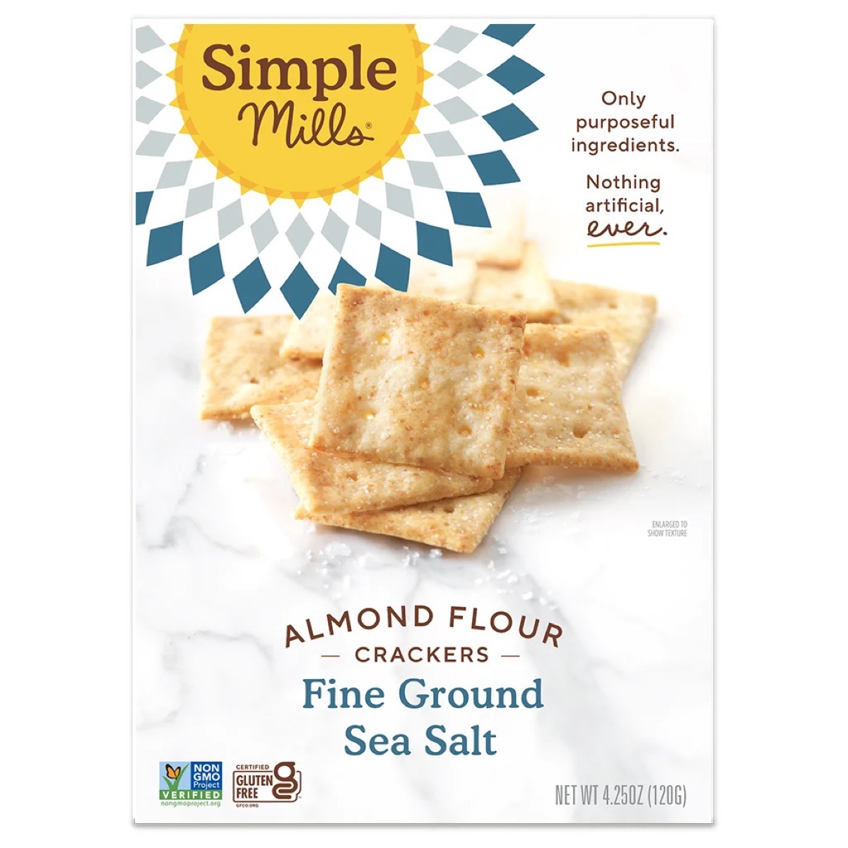 box of simple mills almond flour fine ground sea salt crackers