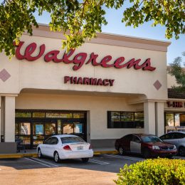 Pompano Beach, Florida, USA - January 06, 2019 : Walgreens store exterior and sign. Walgreens is the largest drug retailing chain in the United States.