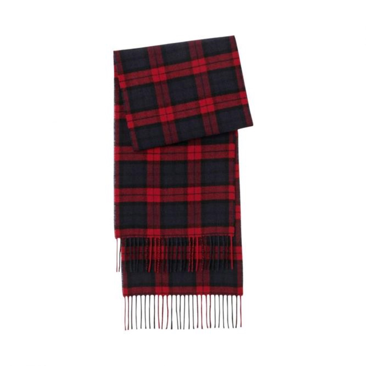A red wool scarf