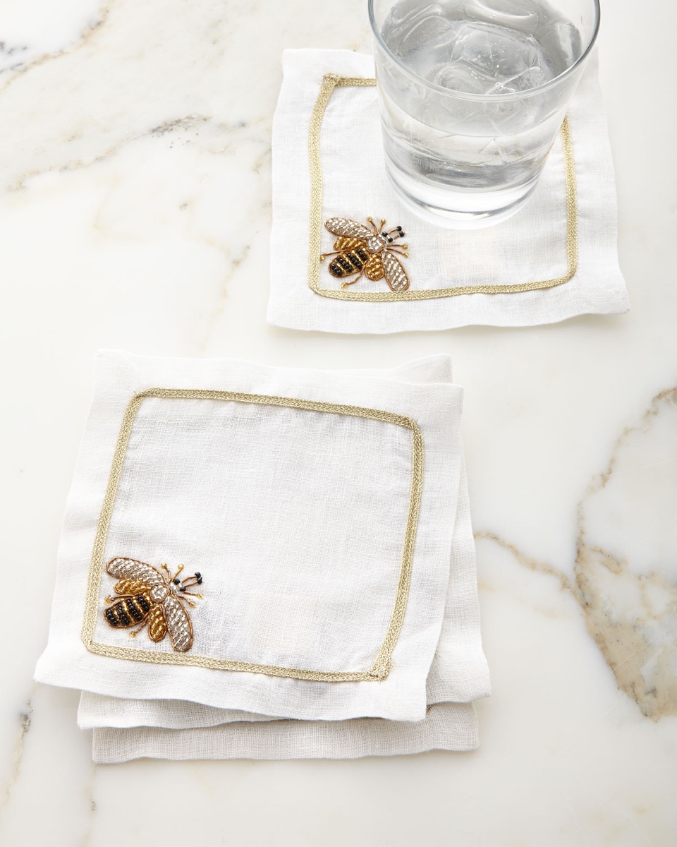 Bee cocktail napkins