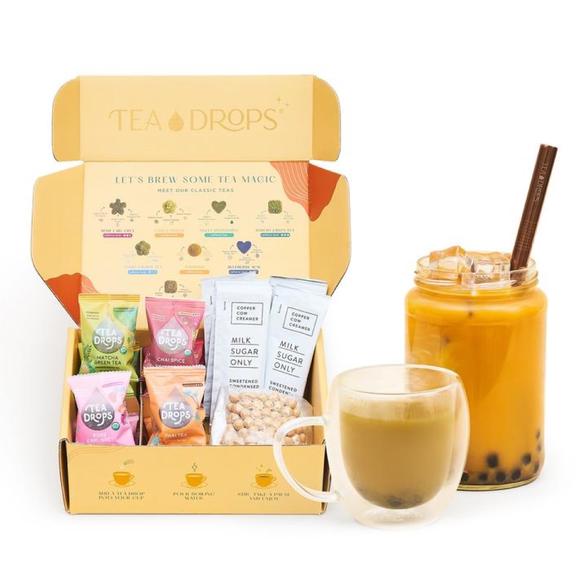 Bubble tea kit in a box