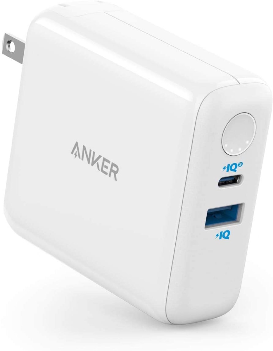 An Anker wall and portable charger
