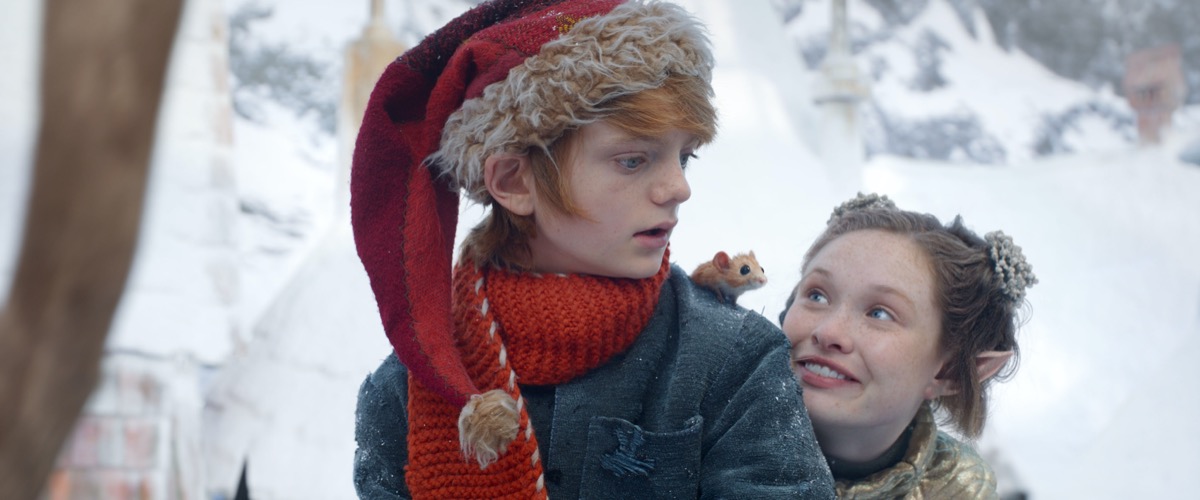 Henry Lawfull and Zoe Margaret Colletti in A Boy Called Christmas