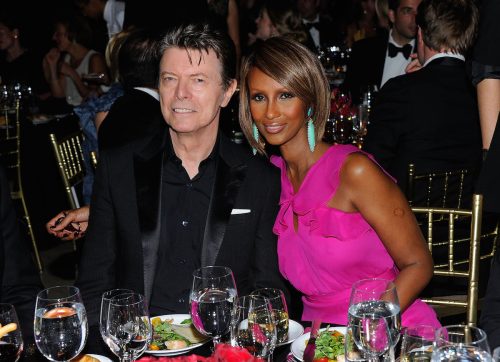 David Bowie and Iman at the DKMS 5th Annual Gala: Linked Against Leukemia in April 2011