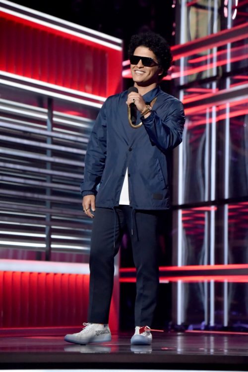 Bruno Mars at the Billboard Music Awards in 2018