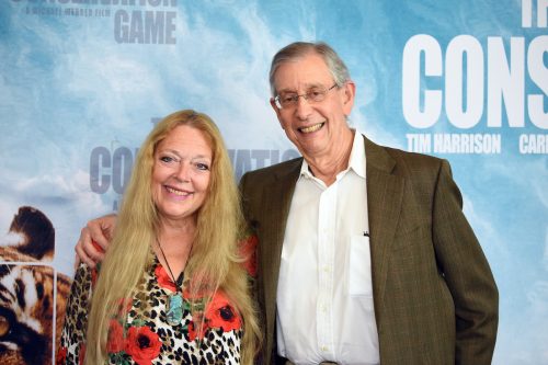 Carole and Howard Baskin at the premiere of "The Conservation Game" in August 2021
