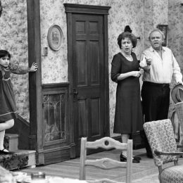 Danielle Brisebois, Carroll O'Connor and Jean Stapleton on All in the Family