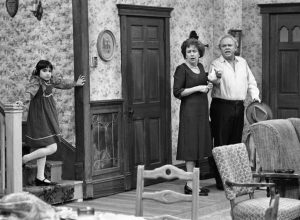Danielle Brisebois, Carroll O'Connor and Jean Stapleton on All in the Family