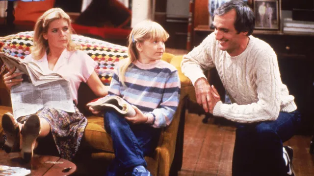 Meredith Baxter, Tina Yothers, and Michael Gross on "Family Ties"