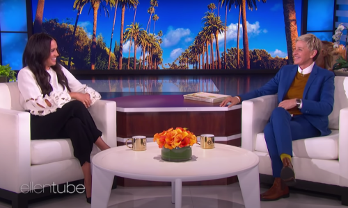 Meghan Markle and Ellen DeGeneres on "The Ellen DeGeneres Show"