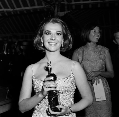Natalie Wood at the Golden Globe Awards in 1966